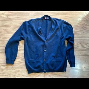Chaps navy blue cardigan